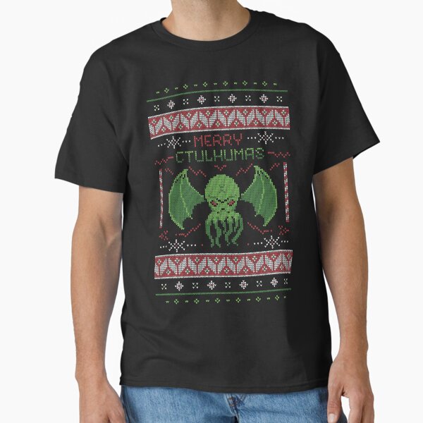"Merry Cthulhumas! Ugly Christmas Sweater Cthulhu " Classic T-Shirt for Sale by badsector