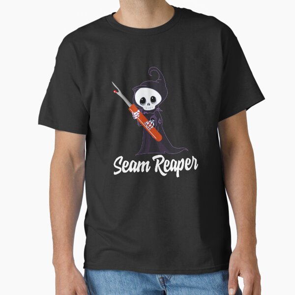 Seam Reaper Sewing - Seam Ripper plus Grim Reaper Quilting Classic T-Shirt for Sale by InYourFaceGifts