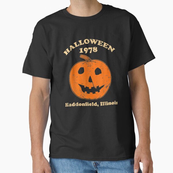 Halloween 1978 holiday spooky gift myers pumpkin haddonfield Classic T-Shirt for Sale by AlanLapointez