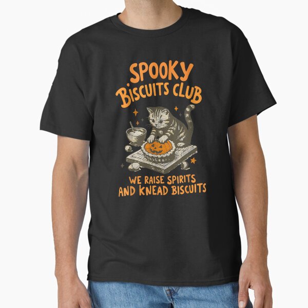 Spooky Biscuits Club Cat, Funny Halloween Baking Classic T-Shirt for Sale by CARTERRSHOP