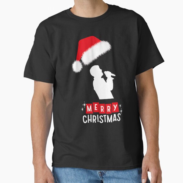 " Merry Christmas Male Singer" Classic T-Shirt for Sale by EdwardHughes1