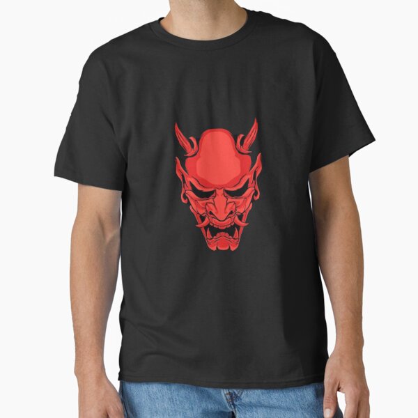 Red samurai mask Classic T-Shirt for Sale by Fit-Funny