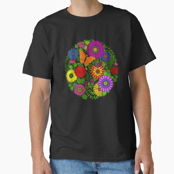 Beautiful Botanical Floral Art Classic T-Shirt for Sale by Alondra