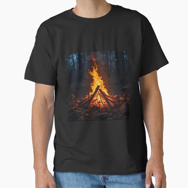Campfire in a Forest Classic T-Shirt for Sale by InezPhotography