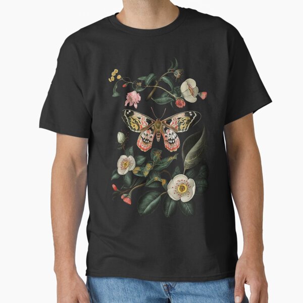 Dark Academia Botanical Butterfly Classic T-Shirt for Sale by Enyr