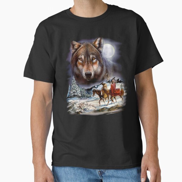 Winter Wolves in full moon Classic T-Shirt for Sale by kleynard