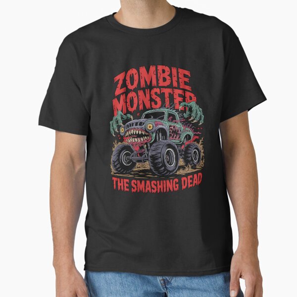 "Smashing Dead Funny Halloween Zombie Monster Truck Kids" Classic T-Shirt for Sale by MTRBSK11