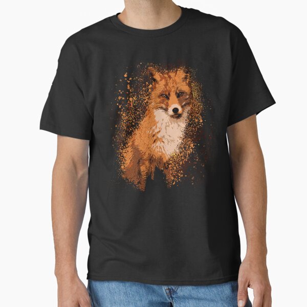 Wilderness Fox - Wild Fox - Illustrated Fox - Painted Fox - Graphical Classic T-Shirt for Sale by therocketman