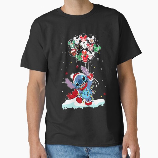 "Cute Stitch Hold Balloons Christmas " Classic T-Shirt for Sale by RaynaGellner