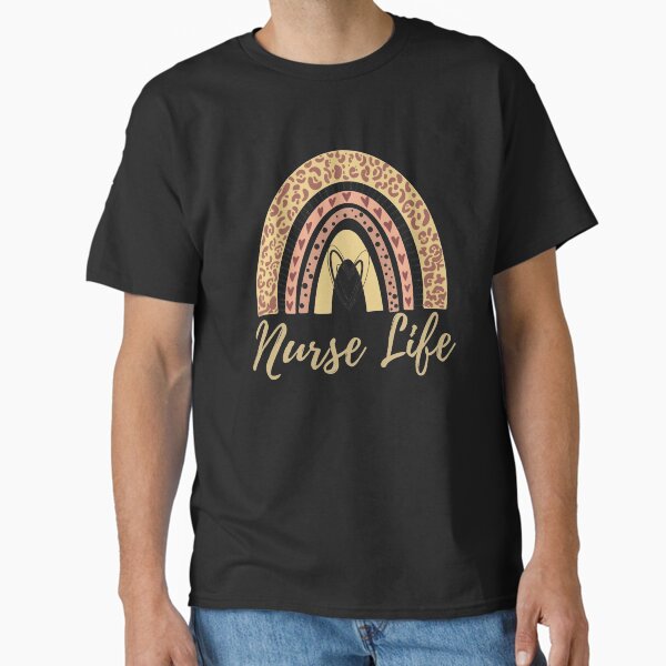 "Leopard Rainbow Nurse Life" Classic T-Shirt for Sale by healthybrains