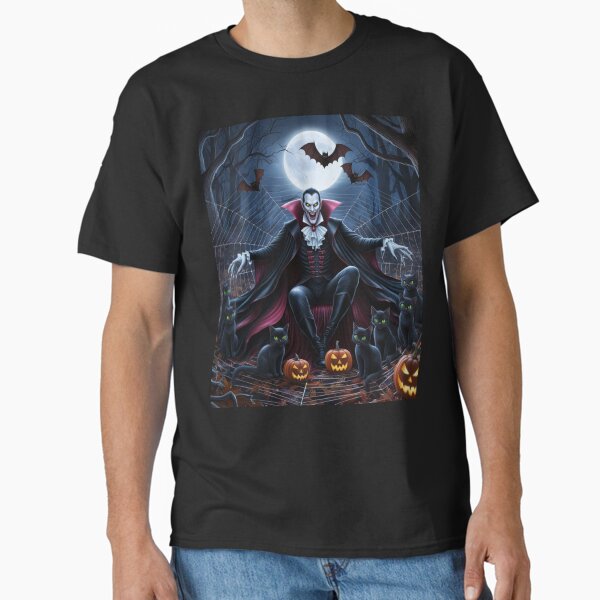 Halloween Vampire Anime T-Shirt Classic T-Shirt for Sale by RockinOnAmy