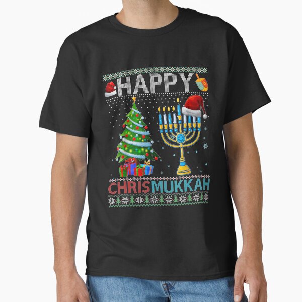 "Happy Chrismukkah Jewish Christmas Hanukkah Chanukah T-Shirt" Classic T-Shirt for Sale by hoangminhsang