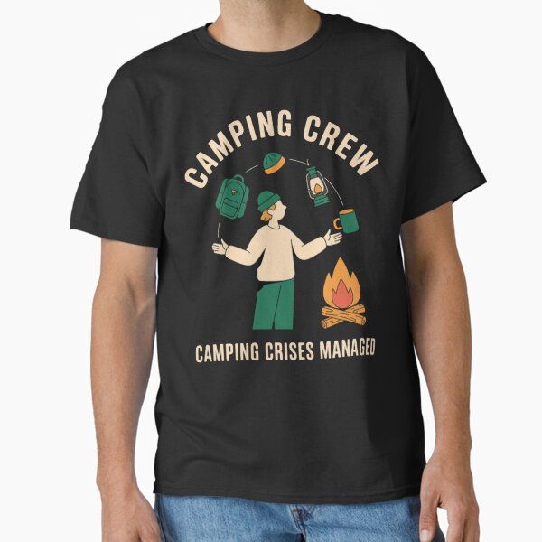 Camping Crises Managed Juggling Gear Campfire Classic T-Shirt for Sale by Vastingan