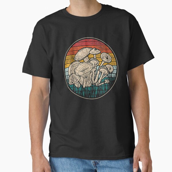Colorful Vintage Mushroom Vintage Classic T-Shirt for Sale by Earlene2365