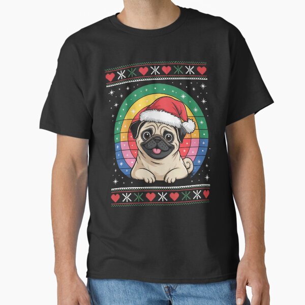 "merry pugmas" Classic T-Shirt for Sale by jkrphoto