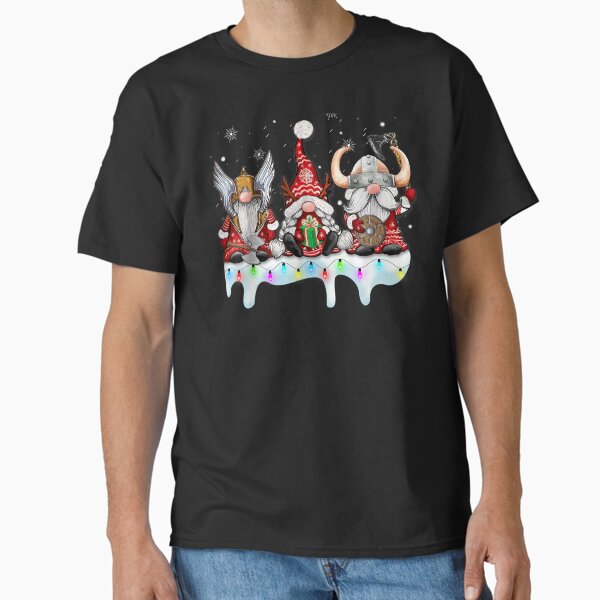 "Viking Christmas Gnome Norse Mythology Pajamas" Classic T-Shirt for Sale by Jordannmw