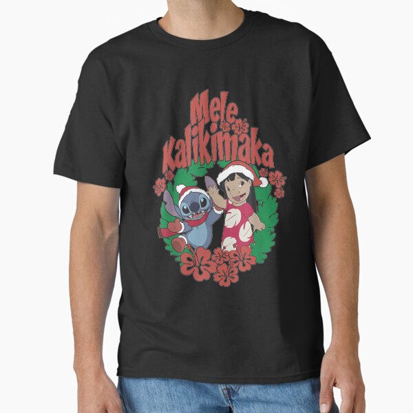 Lilo & Stitch Christmas Mele Kalikimaka Wreath  Classic T-Shirt for Sale by JungneyLadakh