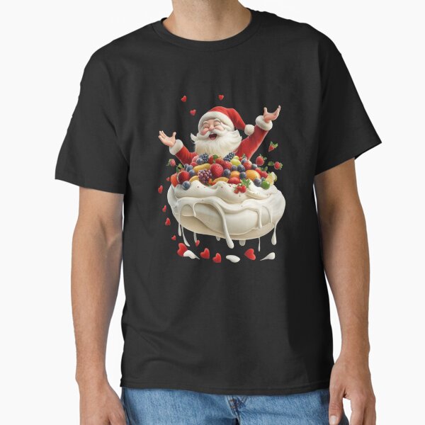 "Pav Lova - Australian Christmas Santa with Pavlova 1" Classic T-Shirt for Sale by Designed-By-KC