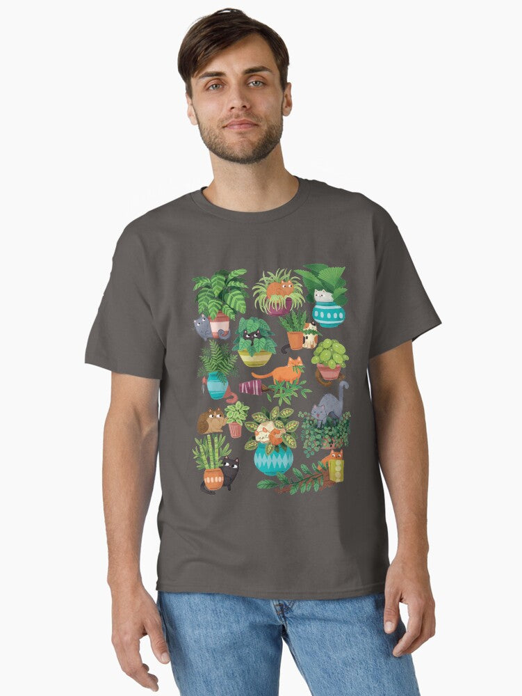 Cats And Plants Classic T-Shirt