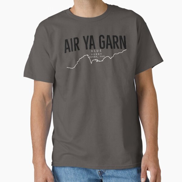 Air Ya Garn Blue Derby Mountain Bike Trails Derby Tasmania Austrlalia white Line Classic T-Shirt for Sale by DaDooklaDesigns