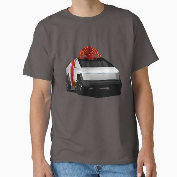 Tesla Cybertruck Gift Wrapped Minimalistic Design Classic T-Shirt for Sale by DoemaZ