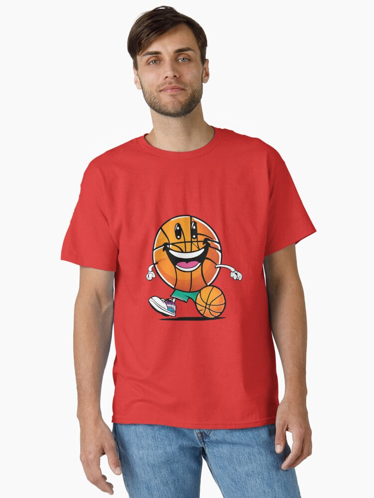 Cartoon Basketball Character Classic T-shirt | Premium Basketball Jersey | Fan Edition Apparel