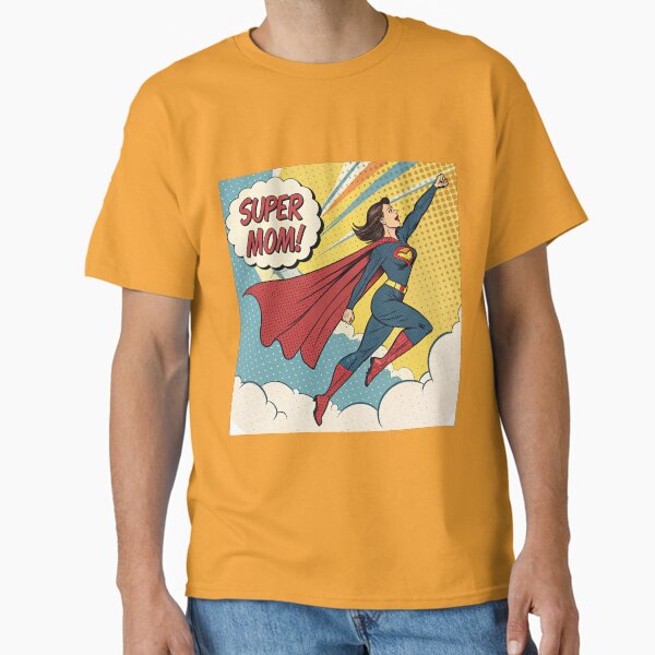 Super Mom – Flying Hero Sticker for Mother’s Day Classic T-Shirt for Sale by asliberry