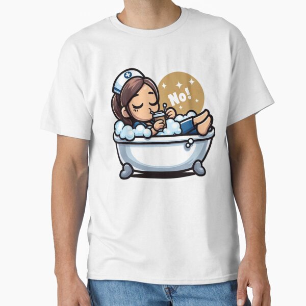 "No!" Classic T-Shirt for Sale by NurseStickerRx
