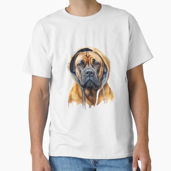 Bullmastiff in a hoodie Classic T-Shirt for Sale by IdeasCabin