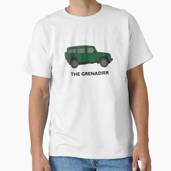 The Grenadier off-road vehicle (green / lettering) Classic T-Shirt by NautilusMare