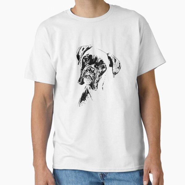 BOXER DOG FACE product - DOG LOVERS BOXER DOG GIFT design Classic T-Shirt for Sale by rdorsey8