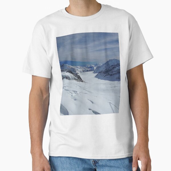 Aletsch Glacier 3454 m above sea level Swiss Alps Classic T-Shirt by nikawanders