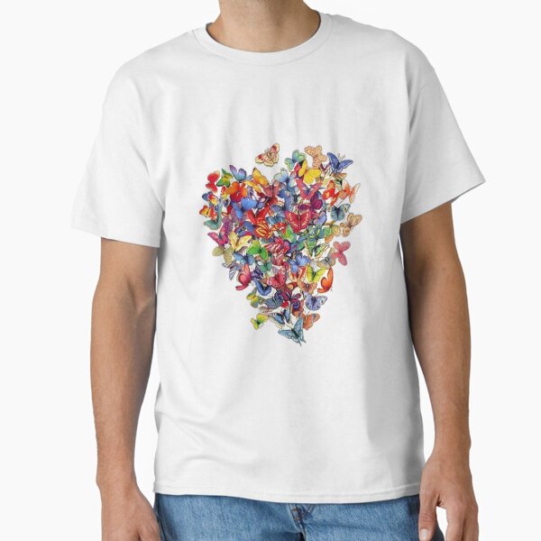 butterfly heart Classic T-Shirt for Sale by AUDREYHELLADOPE