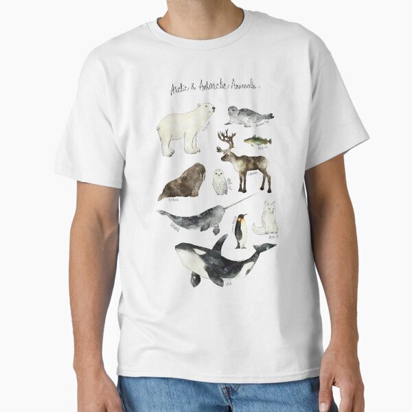Arctic & Antarctic Animals Classic T-Shirt for Sale by AmyHamilton