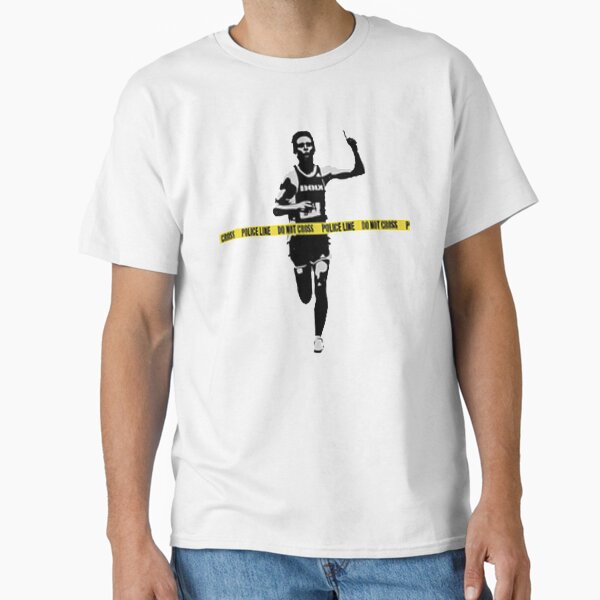 Banksy Marathon Runner Police Line Classic T-Shirt for Sale by ThatMerchStore
