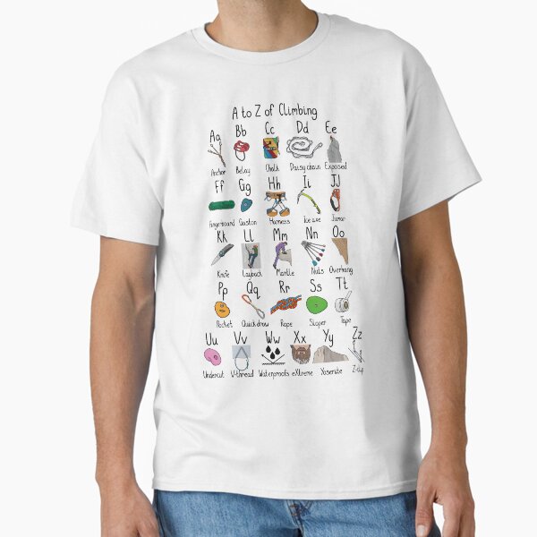A to Z of Climbing Classic T-Shirt for Sale by OhJaye