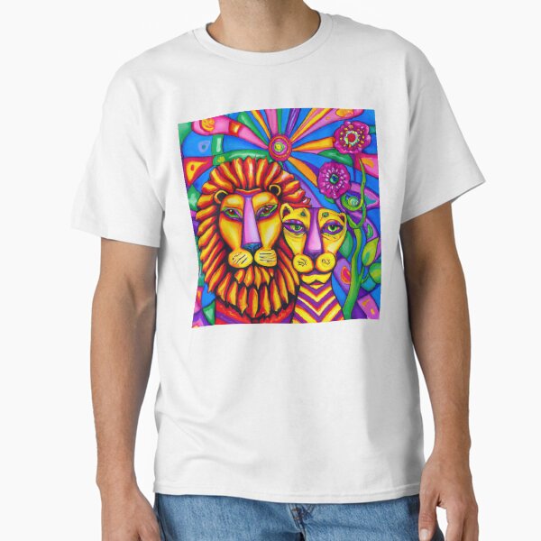 Lion pair in the wilderness - Lion pair in the wilderness Classic T-Shirt by Evelyn3112