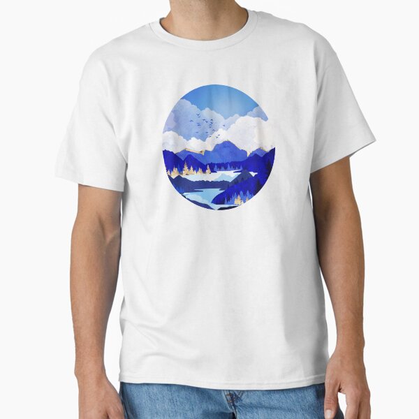 Blue Lake Classic T-Shirt for Sale by spacefrogdesign