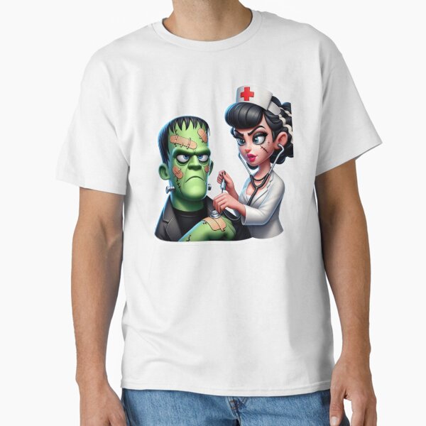 "Nurse of Frankenstein " Classic T-Shirt for Sale by NurseStickerRx