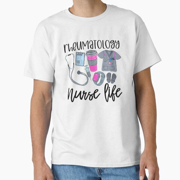 "Rheumatology Nurse nursing gift RN medical stethoscope heart healthcare " Classic T-Shirt for Sale by tiffanator606