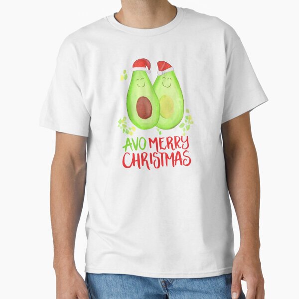 "Avocado - Avo Merry Christmas" Classic T-Shirt for Sale by makemerriness
