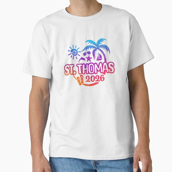 2026 St. Thomas Vacation or Trip Design Classic T-Shirt for Sale by brackerdesign