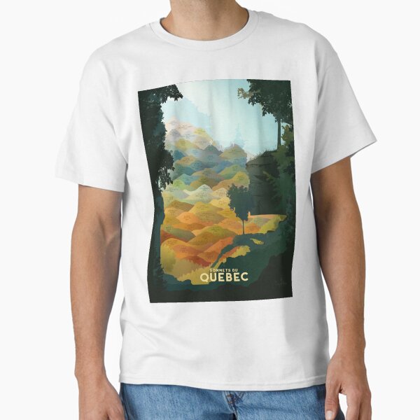 Sommets Du Quebec High Peaks Canada Mountain Hiking Classic T-Shirt for Sale by daydream-huntr