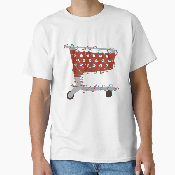 "Retail Holiday Lights Cart" Classic T-Shirt for Sale by makeupaura