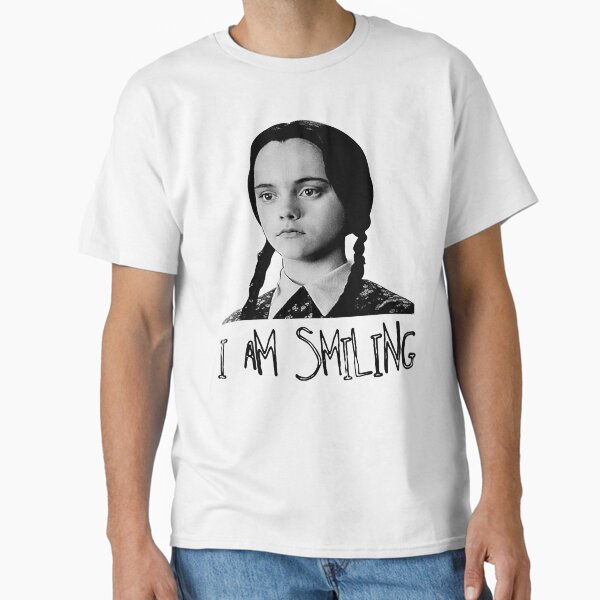 Wednesday-Addams I Am Smiling Funny The-Addams-Family Classic T-Shirt for Sale by AsherKenworthy
