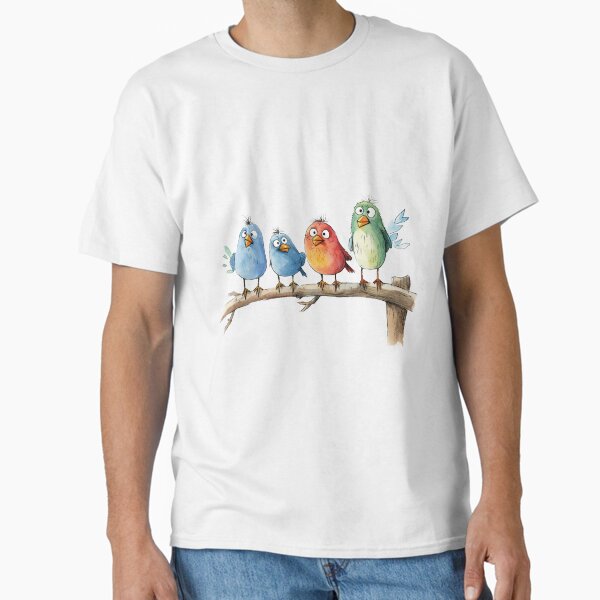 Birds on Branch Classic T-Shirt for Sale by Magnuna