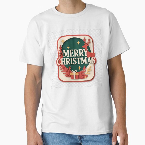 "Merry Christmas " Classic T-Shirt for Sale by witgarage