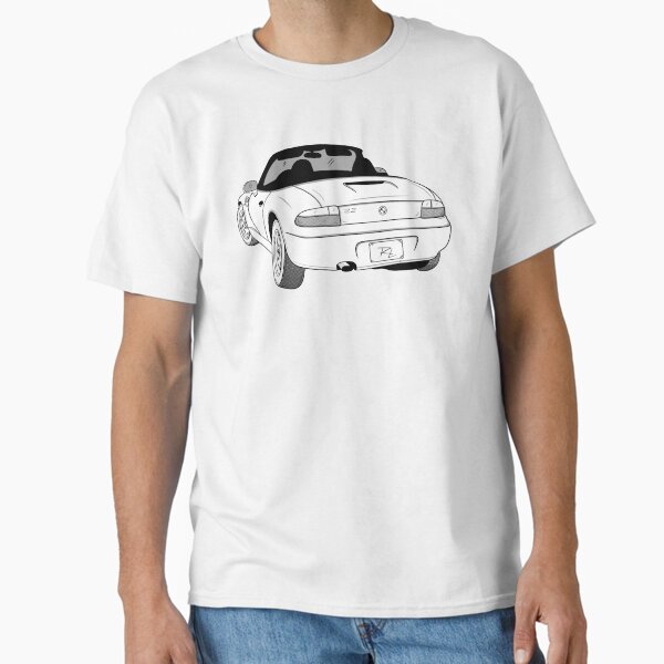 #10 - German Roadster - Road Trip Ready by RL White background Classic T-Shirt for Sale by LCNT-ART