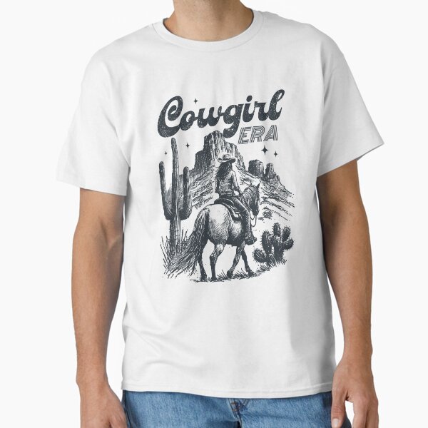 Cowgirl Era Country Western Black Classic T-Shirt for Sale by Jcat7
