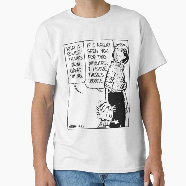 Calvin and Hobbes Mom Cute Comic Classic T-Shirt for Sale by yakkers308
